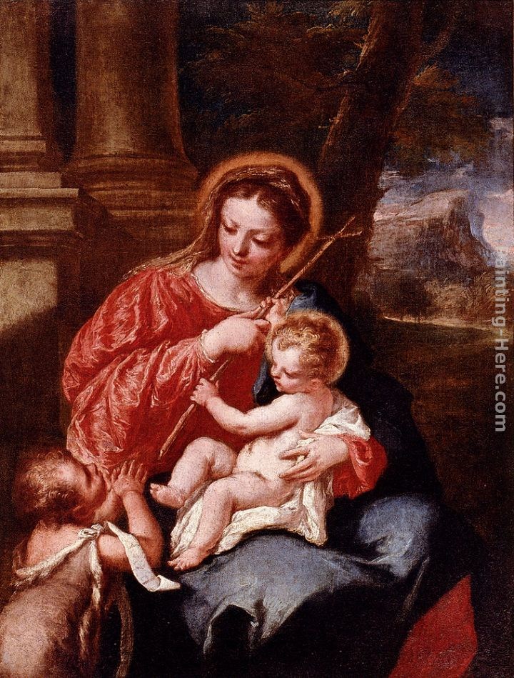 Giovanni Antonio Guardi Madonna And Child With Saint John The Baptist